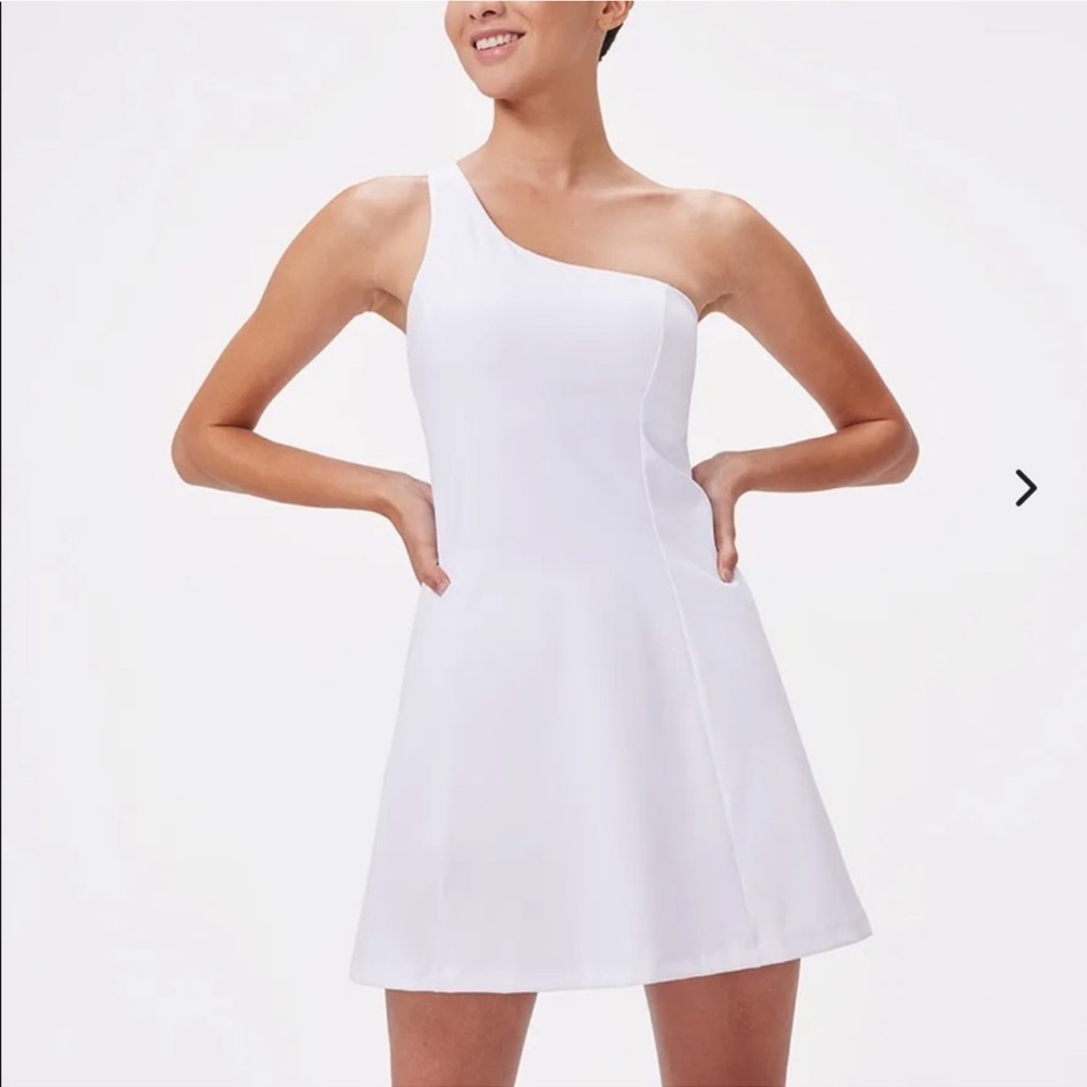 Outdoor Voices One Shoulder Exercise Dress